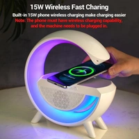 3-in-1 Multi-Function LED Night Lamp with Bluetooth Speaker, Wireless Charging, for Bedroom for Music, Party and Mood Lighting - Perfect Gift for All Occasions