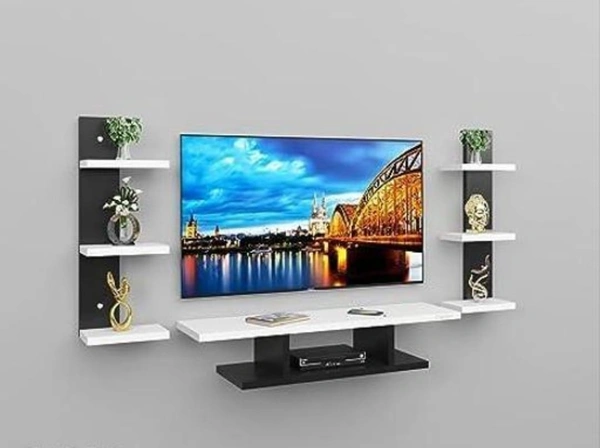 Engineered Wood TV Entertainment Unit Walnut  /WHITE(Ideal for Upto 32")