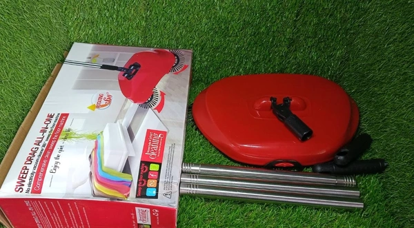 Sweeper Floor Dust Cleaning Mop Broom with Dustpan 360 Rotary