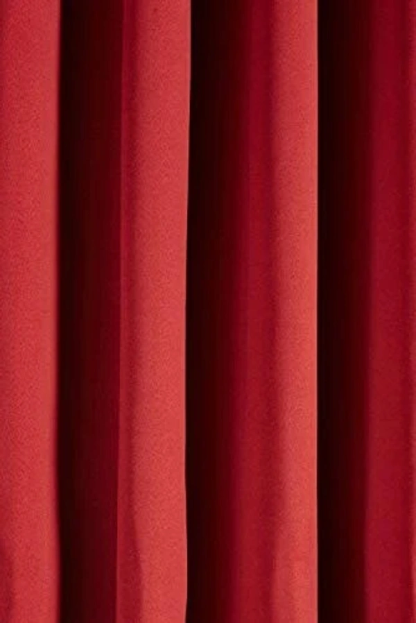  Curtains 7 Feet Long Set of 4 Room Darkening Door Curtain Plain, Maroon