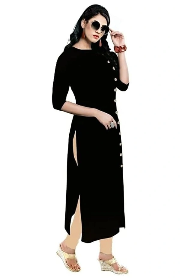 Pure Rayon 3/4 Sleeve Trending Straight Kurtis Design for Women