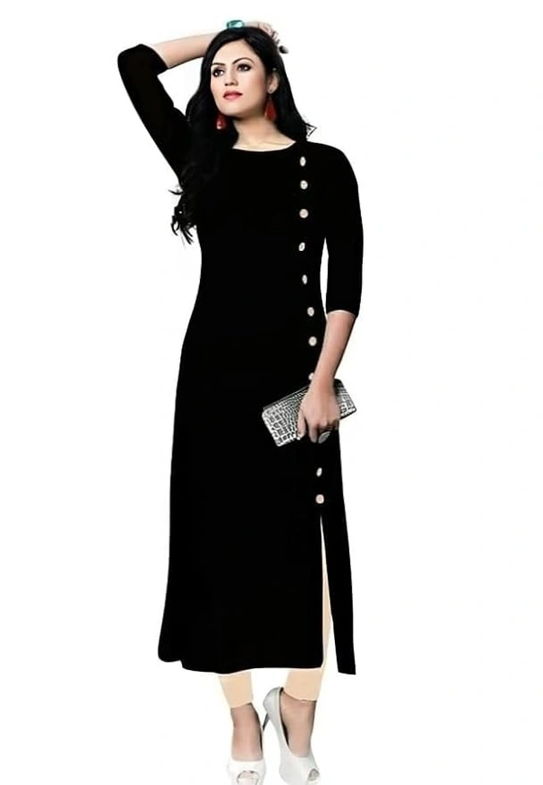 Pure Rayon 3/4 Sleeve Trending Straight Kurtis Design for Women
