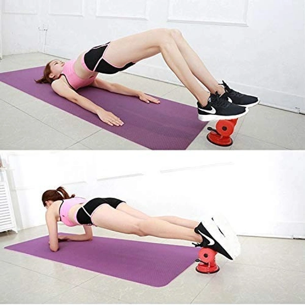 Sit-Up Bar Home Fitness Equipment Sit-ups and Push-ups Assistant Device Lose Weight Gym Workout Abdominal curl Leg Muscle Training Exercise with Suction Cup