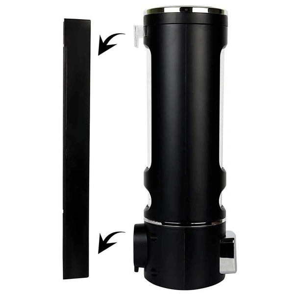  ABS Plastic Multi Purpose Soap/Shampoo/Sanitizer/Conditioner/Lotion Gel Dispenser for Bathroom Kitchen 400ML Black Capsule Liquid Soap Dispenser (Set of 1)