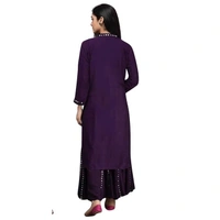 Women's Mirror Work Rayon Kurta and Palazzo Set for Women's and Girls || Kurti Set || Ethic Set for Women (Pack of 1)