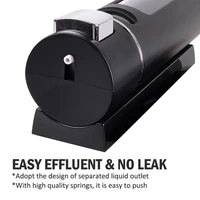  ABS Plastic Multi Purpose Soap/Shampoo/Sanitizer/Conditioner/Lotion Gel Dispenser for Bathroom Kitchen 400ML Black Capsule Liquid Soap Dispenser (Set of 1)