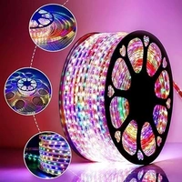  5 Meter RGB Plug-n-Play LED Rope Light with Mode Changing Connector, Waterproof IP65 Rated and Flexible (RGB Multicolor Changing Roll with Mode Changing Controller Included)