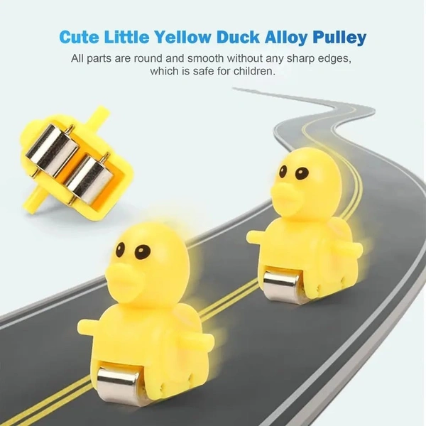 Duck Track Toys for Kids - Small Ducks Stair Climbing Toys for Kids, Escalator Toy with Lights and Music - 3 Duck Included (Duck Track)