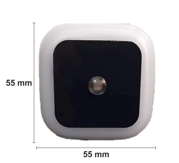  0.5W Led Plug in Smart Night Lamp with Automatic Sensor -(Warm White) Pack of 1(Polycarbonate)