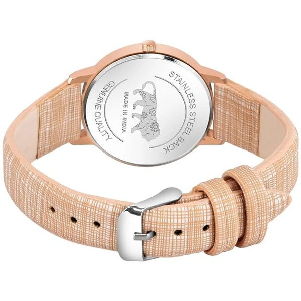 Leather Strap Ladies and Girls Analog Watch for Women (MT-312-To-317)