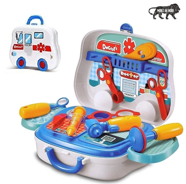 Doctor Set Toys for Girls Boys | Doctor Toys for Kids | Portable Medical Clinic Suitcase | Doctor Set Pretend Play Learning Toy { Made in India }