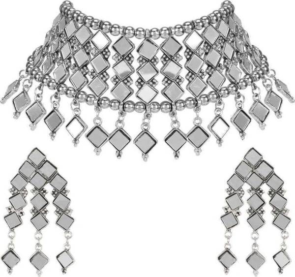 Alloy Silver Jewellery Set