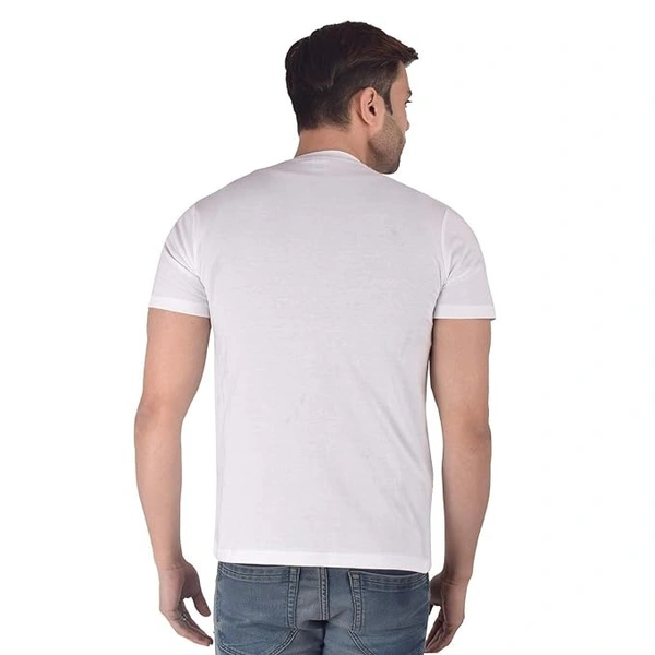 Men's Regular Fit T-Shirt Half Sleeve Multicolour with Black Strip