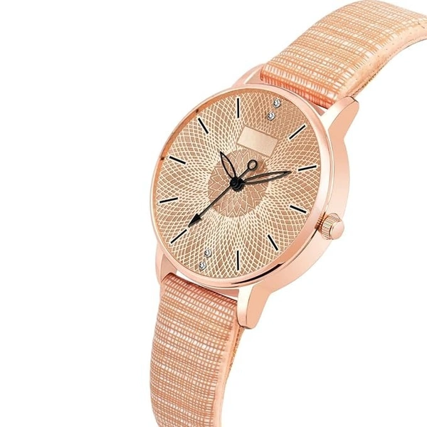 Leather Strap Ladies and Girls Analog Watch for Women (MT-312-To-317)