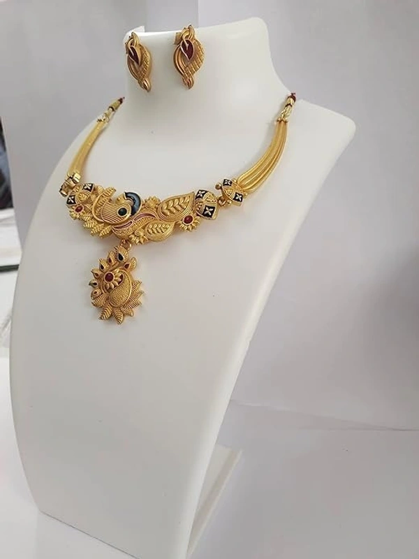 Wedding Necklace Earring Set Bollywood Stylish Ethnic Traditional Jewelry for Women
