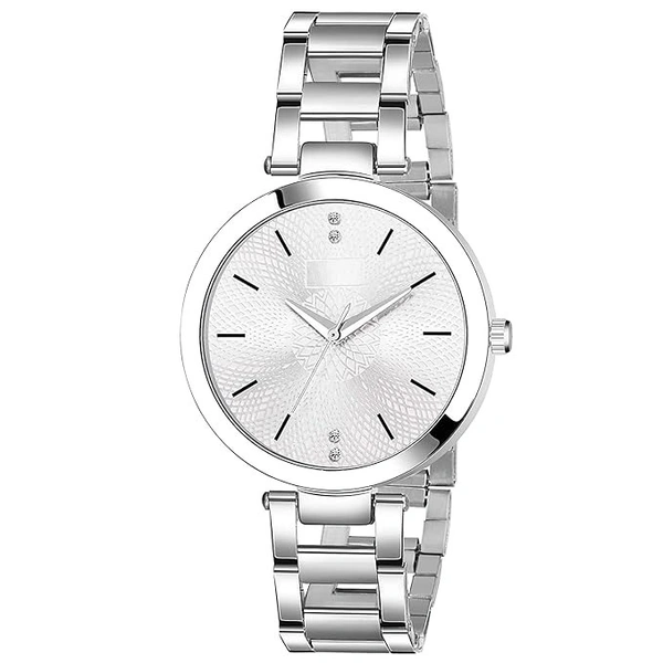 Women Watch Dial and Stainless Steel Belt Analog Watch for Girls and Women Female Ladies Watch