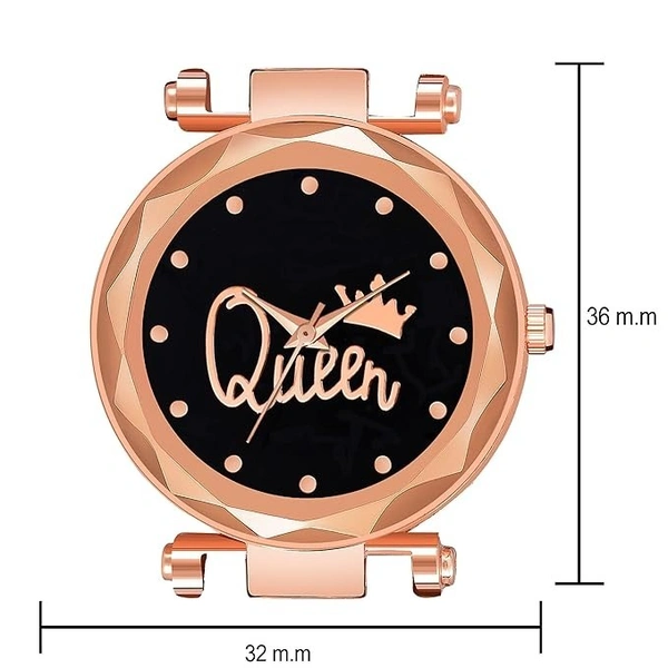 Analogue Queen Dial Magnetic Strap Analog Girl's & Women's Watch