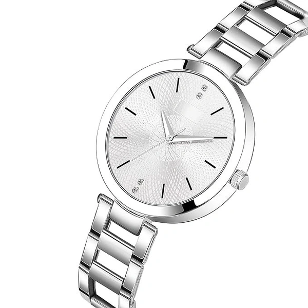 Women Watch Dial and Stainless Steel Belt Analog Watch for Girls and Women Female Ladies Watch
