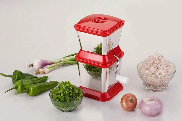 Stainless Steel Onion, Chilly, Dry Fruit & Vegetable Cutter, 1-Piece (Color May Vary)