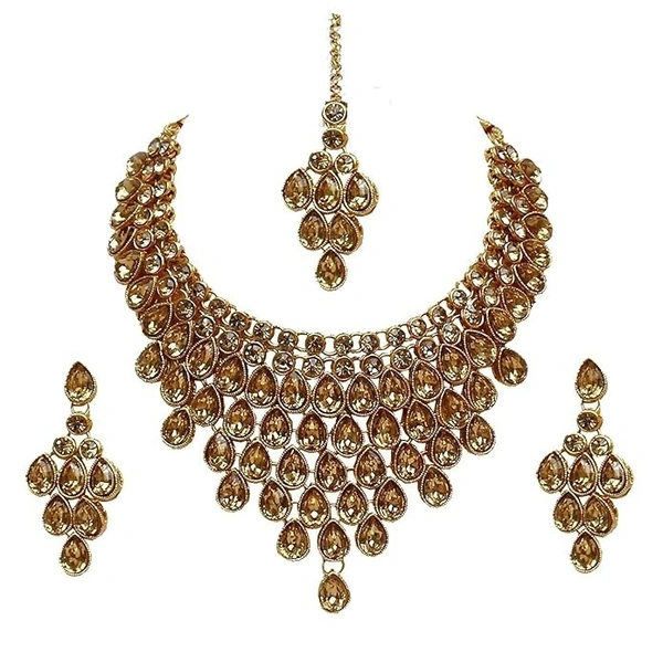 Elegant Stone Necklace Set for Girls & Women