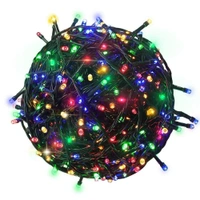 LED RGB String Light Automatic Pattern Change Diwali Festivals Christmas Multi-Purpose Pack Make in India || Black Wire || (14 Meter (String Led Light_14 Meter)