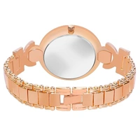 Analogue Flower Design Black Round Dial Rose Gold Metal Strap Stylish Watch for Girl's and Women's Pack of - 1