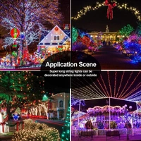  LED RGB String Light Automatic Pattern Change Diwali Festivals Christmas Multi-Purpose Pack Make in India || Black Wire || (14 Meter (String Led Light_14 Meter)