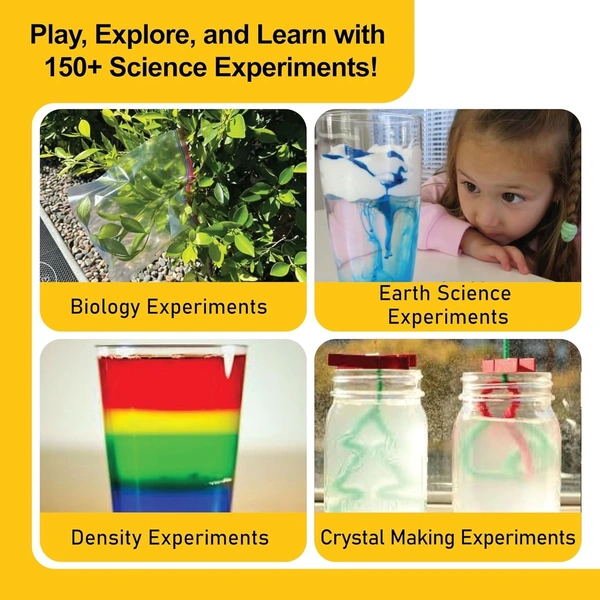 WONDRBOX 150+ Science Experiment Kit for Kids Ages 8 10 12 Year | Birthday Gifts Ideas for Kids | STEM School Project Learning Toy for Kids 8 9 10 11 12