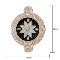 Analogue Flower Design Black Round Dial Rose Gold Metal Strap Stylish Watch for Girl's and Women's Pack of - 1
