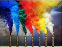 Holi Party Festival Smoke Colour Natural & Organic Holi Colors Gulal Holi Colors for Family, Party, Silky Soft Non Toxic & Non Irritant 100% Safe (5 pcs Colour Fog Smoke Boom Boom)