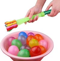 Holi Water Magic Balloons l Set of 3 Bunch l 111 Baloons l Multicolour l Quick Fill and Auto Tie in 60 Seconds with Universal Tap Adaptor
