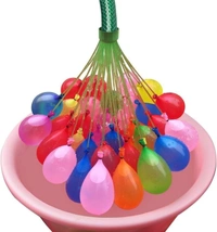 Holi Water Magic Balloons l Set of 3 Bunch l 111 Baloons l Multicolour l Quick Fill and Auto Tie in 60 Seconds with Universal Tap Adaptor