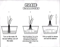 Holi Water Magic Balloons l Set of 3 Bunch l 111 Baloons l Multicolour l Quick Fill and Auto Tie in 60 Seconds with Universal Tap Adaptor