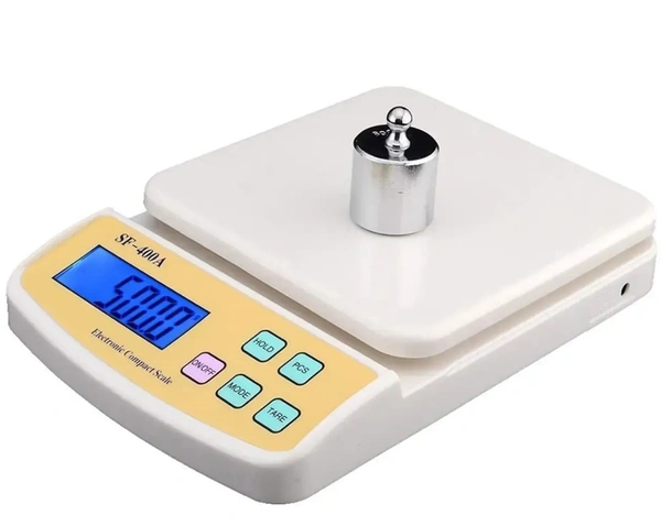 Kitchen Weighing Scale With Tare Function SF 400A with Adaptor 10 kg Digital Multi-Purpose food weight machine for shop home use baking small portable countertop plastic ABS body