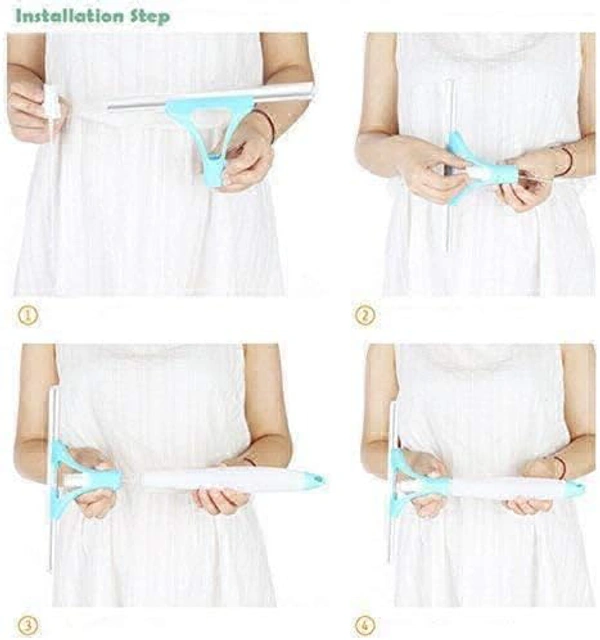 Glass Wiper Car Window Cleaner Easy Glass Wiper Window Cleaning Wiper Spray Bottle Sprayer Glass Cleaning for Bathroom Tiles,Table, Office, Car (3 in 1 Spray Glass Cleaner)