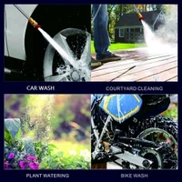 Wireless Washer Water Spray Gun for Car Wash Bike Washing Cleaning 48V Rechargeable Electric High Pressure Water Gun and 5M Hose Pipe CAR. - Centrum