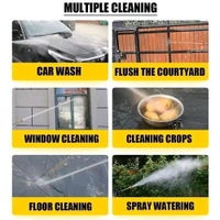 Wireless Washer Water Spray Gun for Car Wash Bike Washing Cleaning 48V Rechargeable Electric High Pressure Water Gun and 5M Hose Pipe CAR. - Centrum