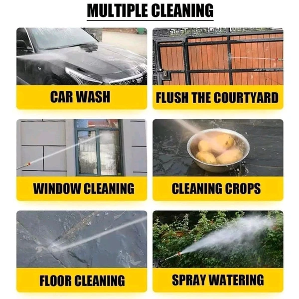 Wireless Washer Water Spray Gun for Car Wash Bike Washing Cleaning 48V Rechargeable Electric High Pressure Water Gun and 5M Hose Pipe CAR. - Centrum