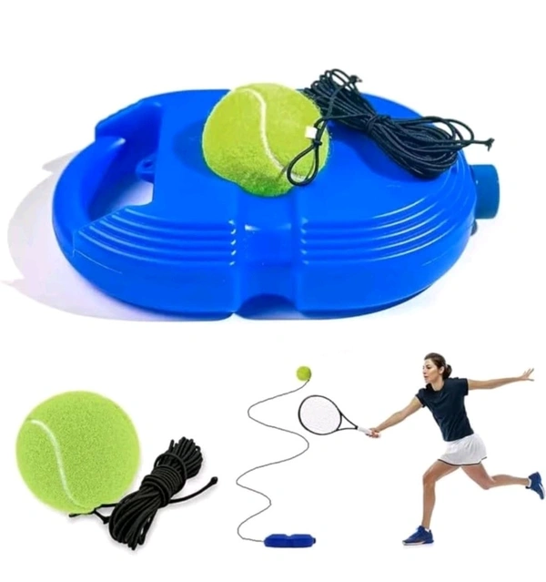 Self Practice Ball with String,cricket trainer rebound ball,Tennis Trainer Rebound Ball,Convenient Solo Tennis Training,Self-Practice Tennis Set (No Racket Included)(Multicolor)