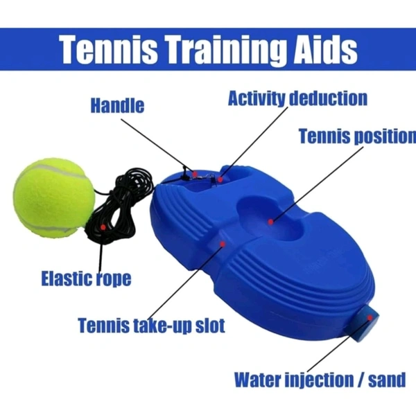 Self Practice Ball with String,cricket trainer rebound ball,Tennis Trainer Rebound Ball,Convenient Solo Tennis Training,Self-Practice Tennis Set (No Racket Included)(Multicolor)