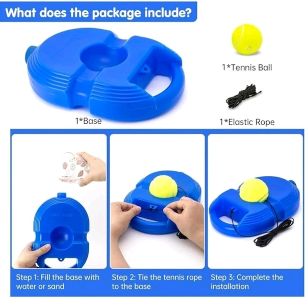 Self Practice Ball with String,cricket trainer rebound ball,Tennis Trainer Rebound Ball,Convenient Solo Tennis Training,Self-Practice Tennis Set (No Racket Included)(Multicolor)