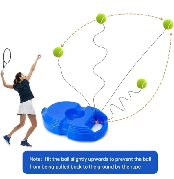 Self Practice Ball with String,cricket trainer rebound ball,Tennis Trainer Rebound Ball,Convenient Solo Tennis Training,Self-Practice Tennis Set (No Racket Included)(Multicolor)