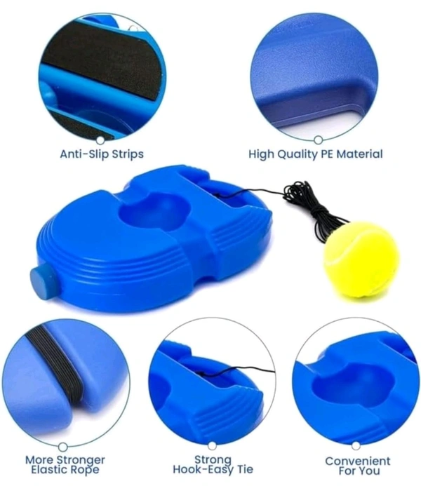 Self Practice Ball with String,cricket trainer rebound ball,Tennis Trainer Rebound Ball,Convenient Solo Tennis Training,Self-Practice Tennis Set (No Racket Included)(Multicolor)