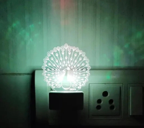 Diona Night Lamp Peacock 3d Led Multi Color Changing Led Light Acrylic Night Lamp Corporate / Birthday Gift Name: Diona Night Lamp Peacock 3d Led Multi Color Changing Led Light Acrylic Night Lamp Corporate / Birthday Gift 