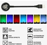 360 Degree Rotatable 7 Color 13 Functional Modes with Pattern Changing Button USB Sunset Projection Lamp USB Night Light for Cars, Bedroom, Parties, Videos, Insta Reels and More Night Lamp  (10 cm, BlName: 360 Degree Rotatable 7 Color 13 Functional Modes 