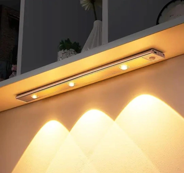 Under Cabinet Lights LED Motion Sensor Indoor, USB Rechargeable ,3 Light Modes Stepless Dimming  USB Rechargeable ,3 Light Modes Stepless Dimming Hill Light, 6500K 