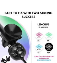 KickAt BLUE & WHITE LED Fully Submersible LED for Aquarium | Waterproof iP68 Rated Light with Energy Saving LEDi