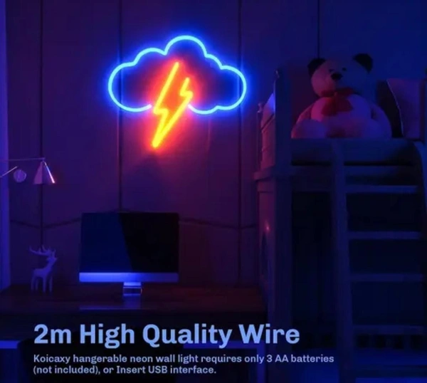 Products Hanture Neon Sign, Cloud Led Neon Light Wall Light Led Wall Decor, Light Up Acrylic Neon Sign For Bedroom, Kids Room, Living Room, Bar, Party, Christmas