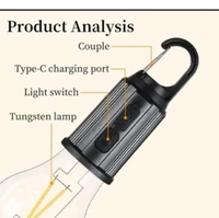 3 Modes LAMP USB Rechargeable Hanging Bulb With Clip Emergency Lamp, Camping Unbreakable Light for Camping, Fishing Pack of 1Name: 3 Modes LAMP USB Rechargeable Hanging Bulb With Clip Emergency Lamp, Camping Unbreakable Light for Camping, Fishing Pack of 1