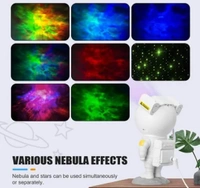 ABS Starry Night Light Projector Astronaut Led Projection Lamp With Remote Control,Adjustable Head Angle,Gift For Kids Adults Home Party Ceiling Decor Christmas GiftName: ABS Starry Night Light Project